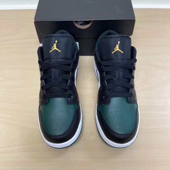 Nike Air Jordan 1 low gs green toe - Picture 2 of 4